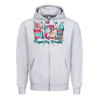 Rt Respiratory Therapist Coffee Cups Zipper Hoodie | Teevron
