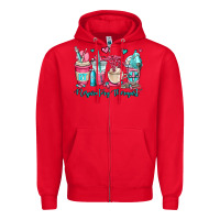 Red rt respiratory therapist coffee cups Zipper Hoodie - OliviaCreatesArt