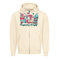 Sandshell rt respiratory therapist coffee cups Zipper Hoodie - OliviaCreatesArt
