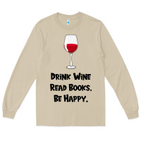 Mushroom drink wine, read books, be happy Long Sleeve Tee - Bettercallsaul