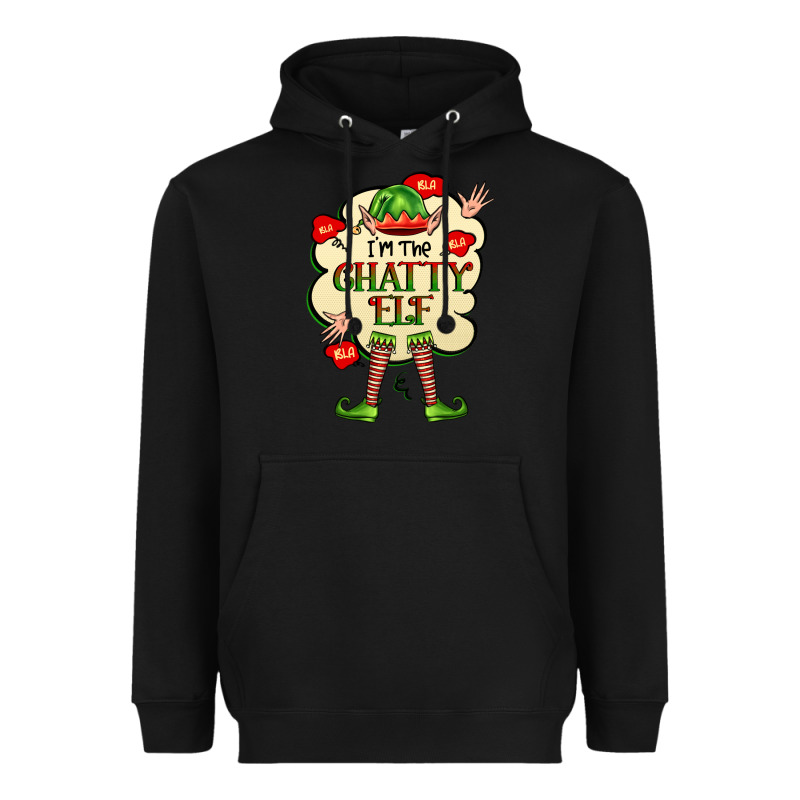 Im The Chatty Elf Heavyweight Hoodie by FaDigitalArtStudio | Teevron