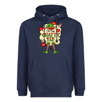Navy im the chatty elf Heavyweight Hoodie - FaDigitalArtStudio