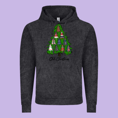 Ohh Christmas Trees Vintage Hoodie Designed By Ranaportraitstore