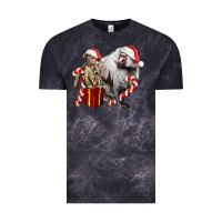 Cloud Black Christmas Baboon Baby And Mama Vintage Tee - LillyAllenDesigns