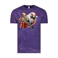 Cloud Purple Christmas Baboon Baby And Mama Vintage Tee - LillyAllenDesigns