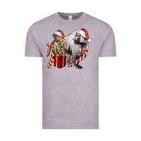Vintage Zinc Christmas Baboon Baby And Mama Vintage Tee - LillyAllenDesigns