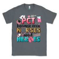 Charcoal Heather pct because nurses need heroes Classic Tee - LillyAllenDesigns