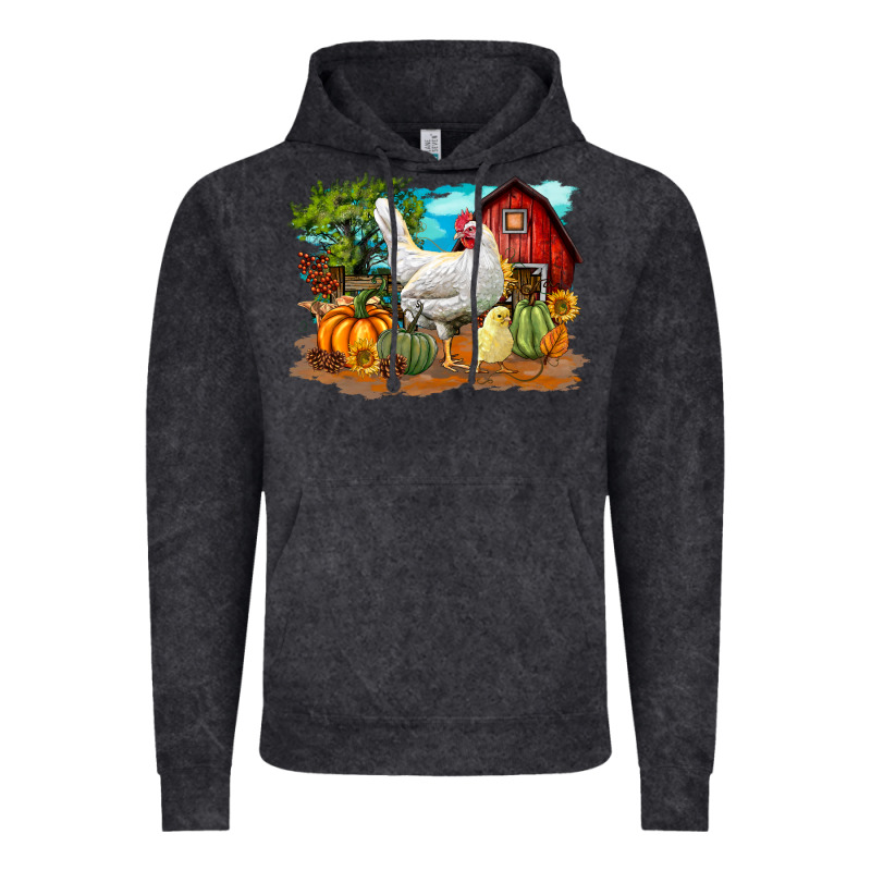 Fall Chicken Vintage Hoodie by LillyAllenDesigns | Teevron