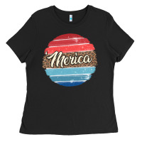 Leopard Merica Ladies Tee | Teevron