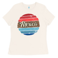 Bone leopard merica Ladies Tee - MaliasSmallBusiness