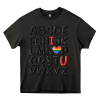 Asphalt pride alphabet Heavy Core Tee - MaliasSmallBusiness
