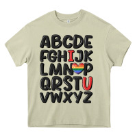 Mossy pride alphabet Heavy Core Tee - MaliasSmallBusiness