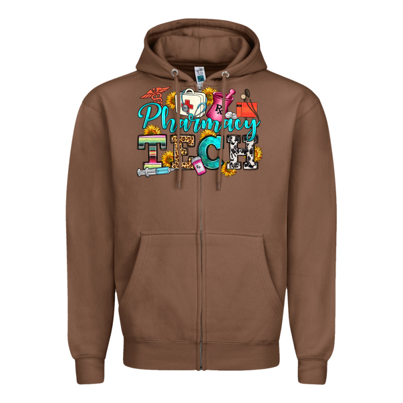 Pharmacy Tech Zipper Hoodie by OliviaCreatesArt | Teevron