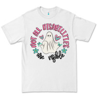 White not all disabilities are visible Premium Tee - MaliasSmallBusiness