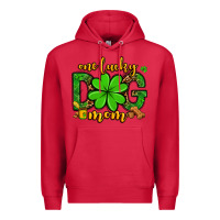 Cardinal One lucky dog mom St. Patrick's Premium Hoodie - OliviaCreatesArt