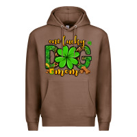 Chestnut One lucky dog mom St. Patrick's Premium Hoodie - OliviaCreatesArt