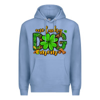 Colony Blue One lucky dog mom St. Patrick's Premium Hoodie - OliviaCreatesArt