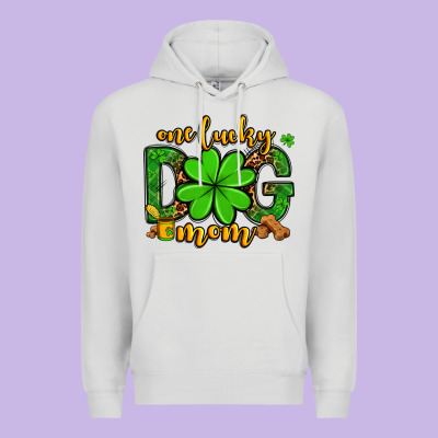 One Lucky Dog Mom St. Patrick's Premium Hoodie Designed By Oliviacreatesart