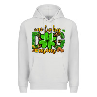 Dove Grey One lucky dog mom St. Patrick's Premium Hoodie - OliviaCreatesArt