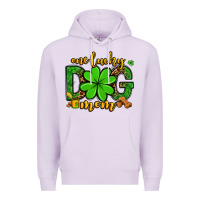 Lilac One lucky dog mom St. Patrick's Premium Hoodie - OliviaCreatesArt