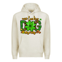 Oatmeal Heather One lucky dog mom St. Patrick's Premium Hoodie - OliviaCreatesArt