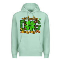 Seafoam One lucky dog mom St. Patrick's Premium Hoodie - OliviaCreatesArt