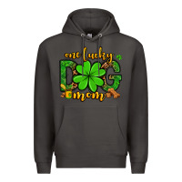 Smoke One lucky dog mom St. Patrick's Premium Hoodie - OliviaCreatesArt