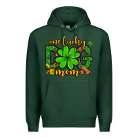 Sports Green One lucky dog mom St. Patrick's Premium Hoodie - OliviaCreatesArt