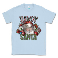 Dusty Blue howdy santa Classic Tee - SublimationCraftShop