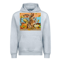 Heather Grey fall rabbit  mousepad Urban Hoodie - LillyAllenDesigns