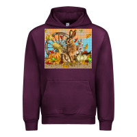 Mauve Wine fall rabbit  mousepad Urban Hoodie - LillyAllenDesigns