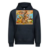 Navy fall rabbit  mousepad Urban Hoodie - LillyAllenDesigns