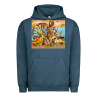 Pigment Midnight Navy fall rabbit  mousepad Urban Hoodie - LillyAllenDesigns