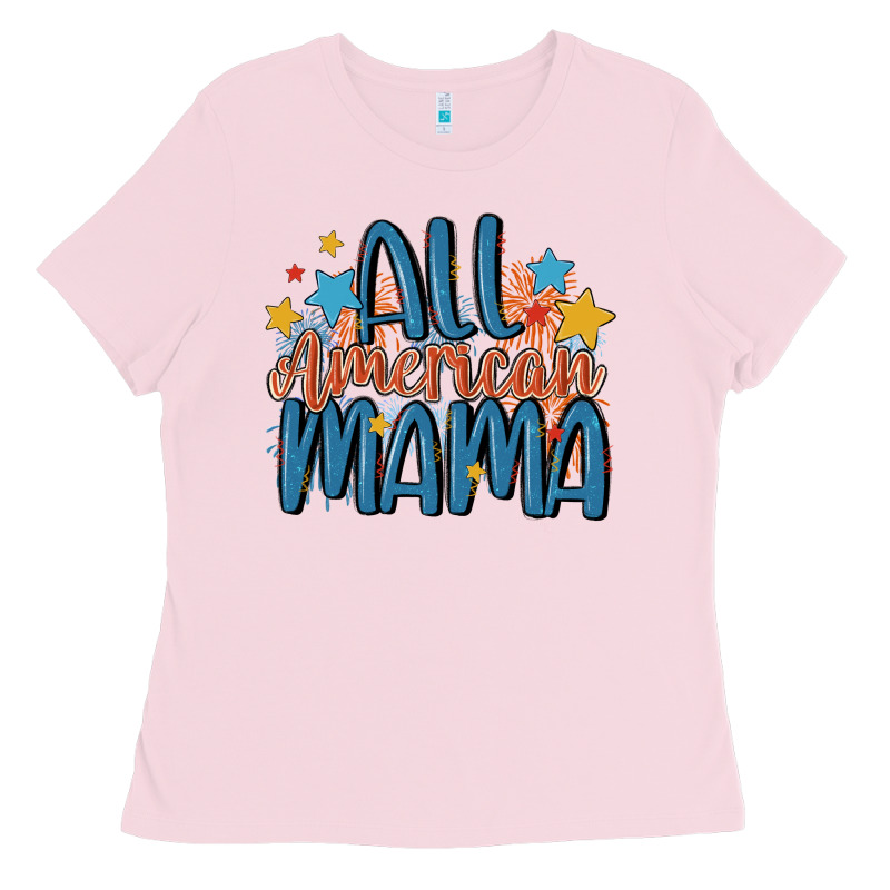 All American Mama Ladies Tee by MaliasSmallBusiness | Teevron