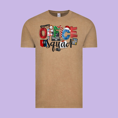 Office Squad Christmas Vintage Tee Designed By Lillyallendesigns