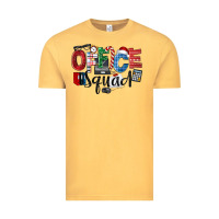 Vintage Mustard Office Squad Christmas Vintage Tee - LillyAllenDesigns