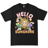 Black hello sunshine Premium Tee - MaliasSmallBusiness