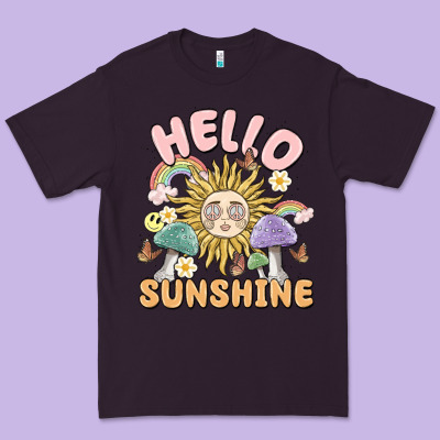 Hello Sunshine Premium Tee Designed By Maliassmallbusiness