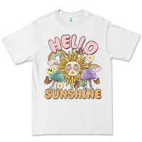 White hello sunshine Premium Tee - MaliasSmallBusiness