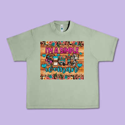I'm A Simple Woman Urban Heavy Tee Designed By Jahusdesignshop