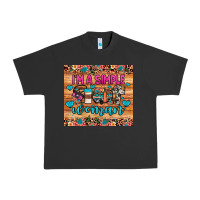 Pigment Black i'm a simple woman Urban Heavy Tee - JahusDesignShop