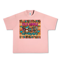 Salmon i'm a simple woman Urban Heavy Tee - JahusDesignShop