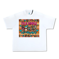 White i'm a simple woman Urban Heavy Tee - JahusDesignShop
