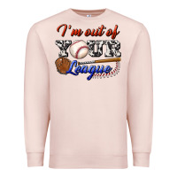 Pale Pink i' m out of your league Premium Sweatshirt - BundleAndBundleShop