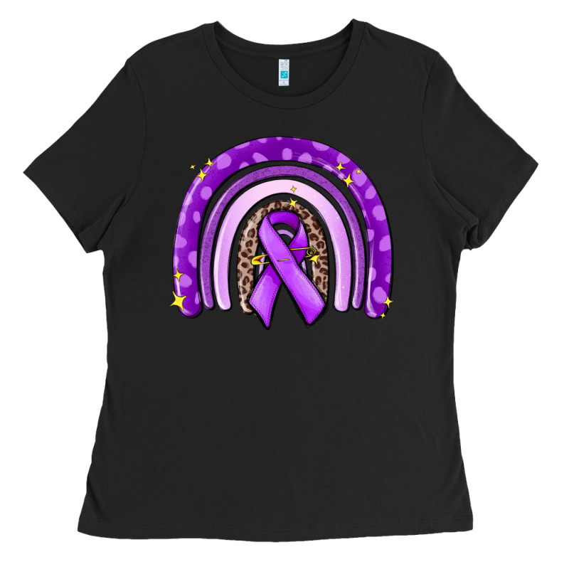 Awerenes Ribbon  Rainbow Ladies Tee by MaliasSmallBusiness | Teevron