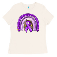 Bone awerenes ribbon  rainbow Ladies Tee - MaliasSmallBusiness