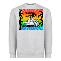 Heather Grey game on summer loading Heavyweight Sweatshirt - TumblerDesignByShophia
