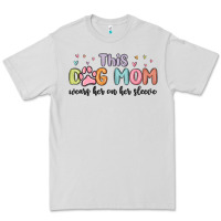 Dove Grey this dog mom wears her heart on her sleeve Premium Tee - MaliasSmallBusiness