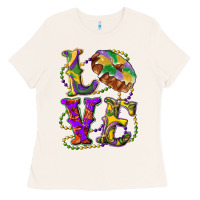 Bone mardi gras love with king cake Ladies Tee - RanaPortraitStore