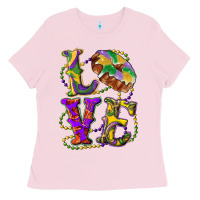 Mardi Gras Love With King Cake Ladies Tee | Teevron